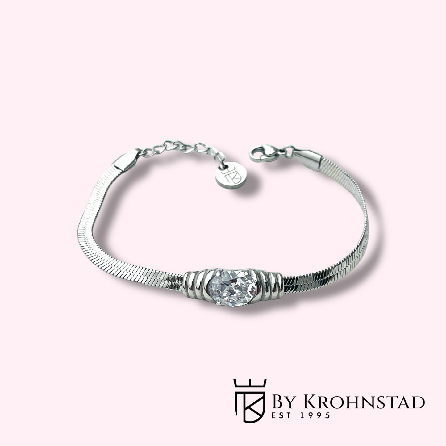 Snake eye silver bracelet