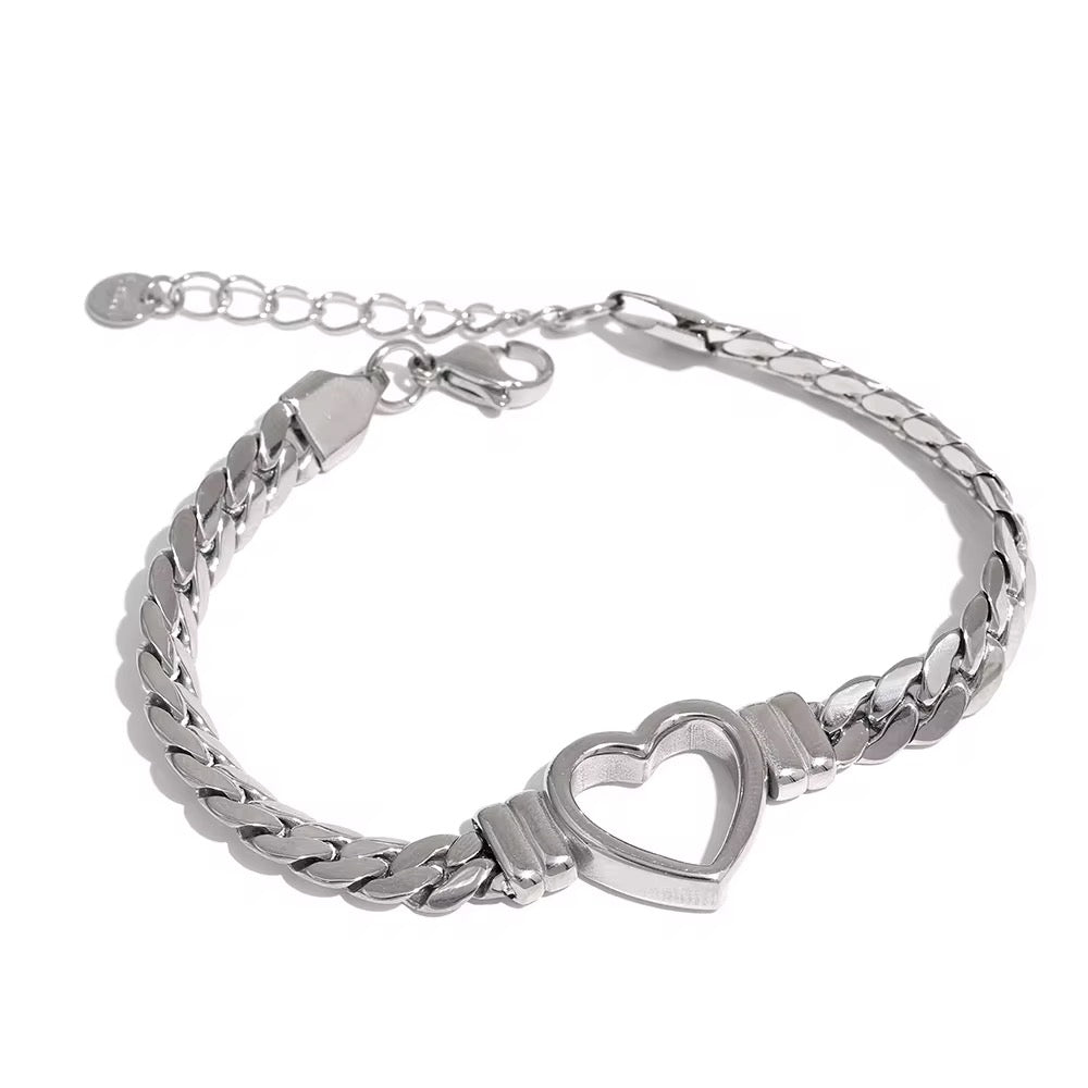 Amalfi heart silver Bracelet