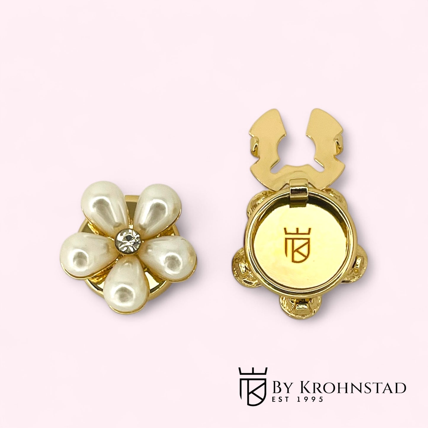 Flower Pearl Button Covers