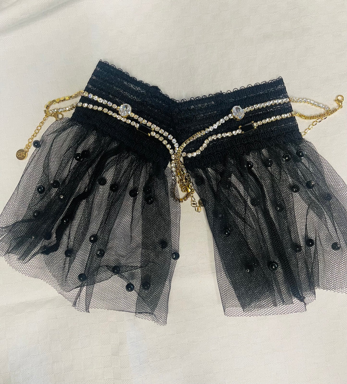Black pearl wrist cuff