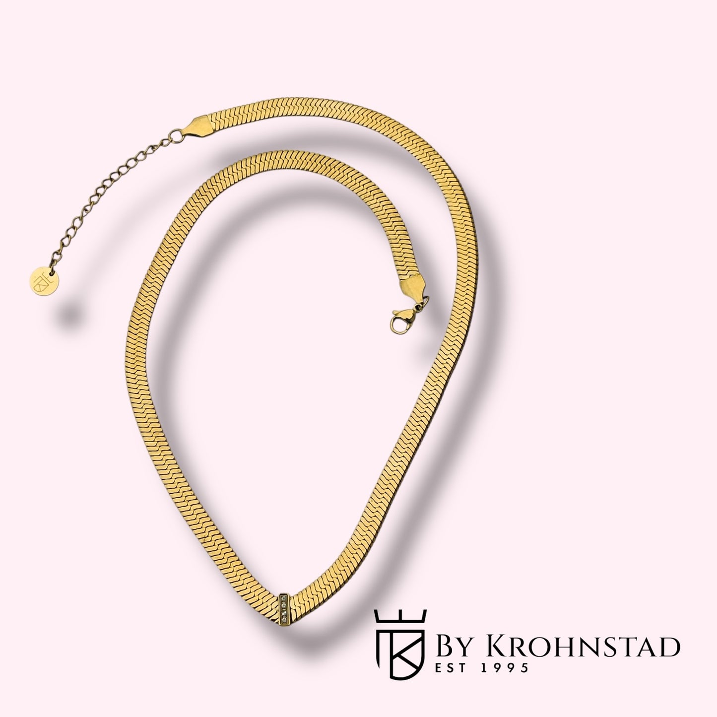 Snake V-chain necklace