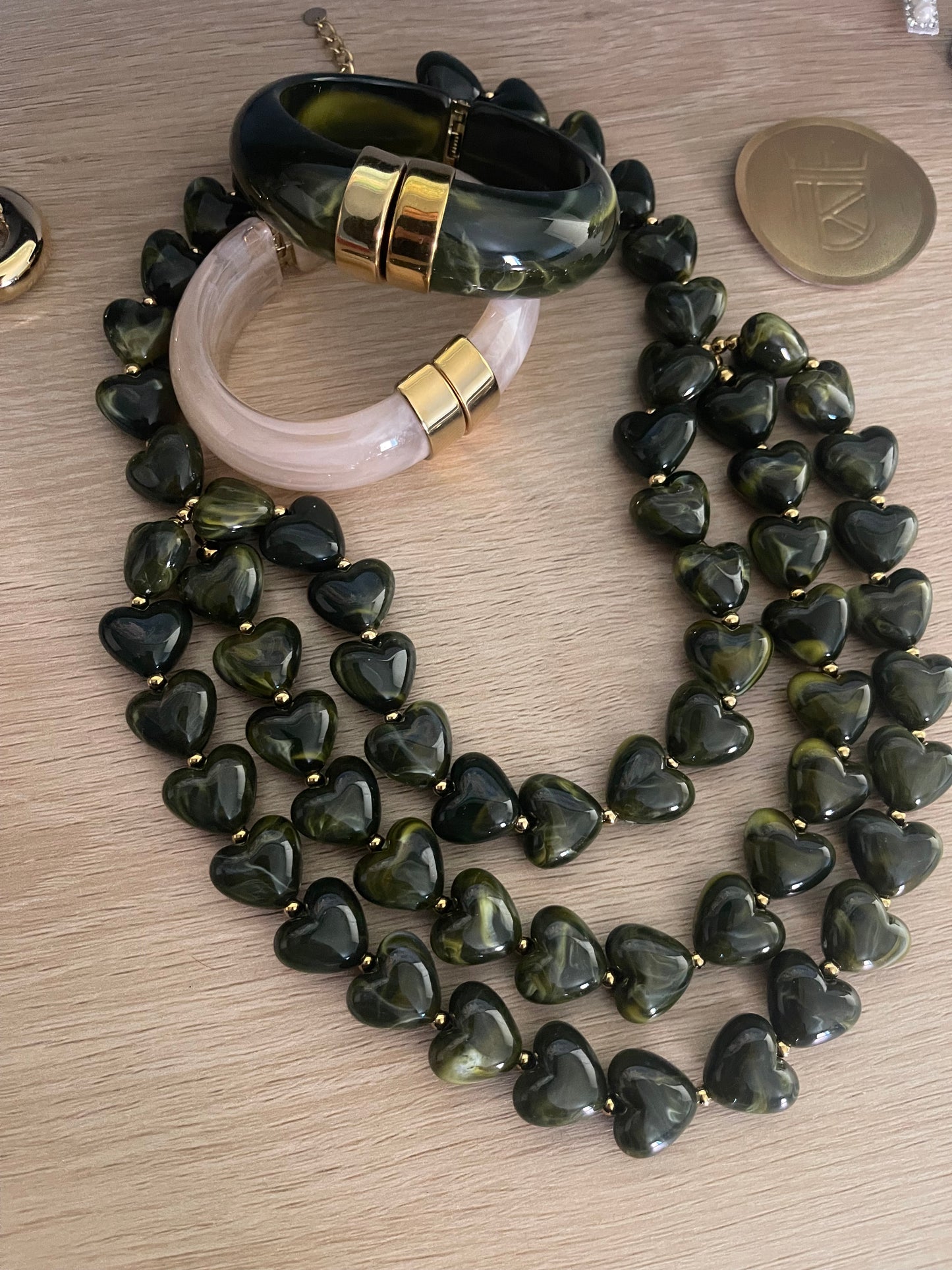 Amore necklace - green