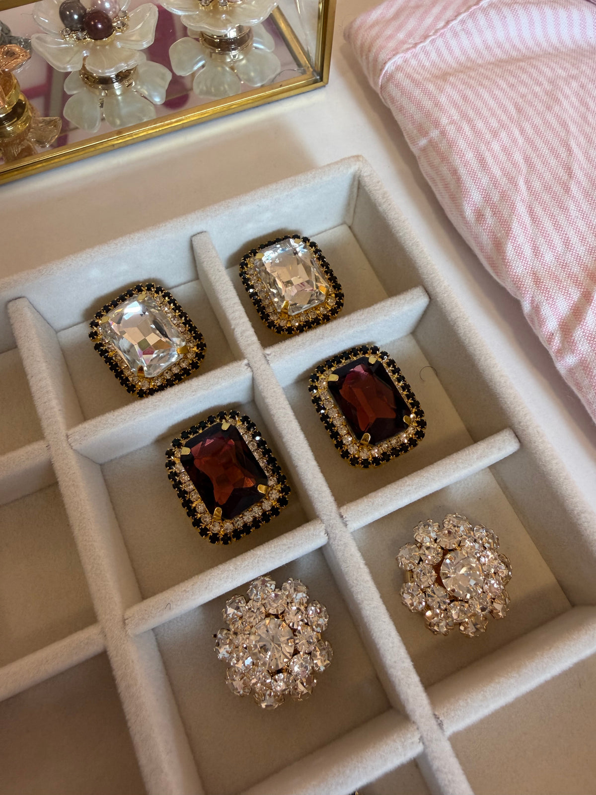 Vintage diamond Button Covers