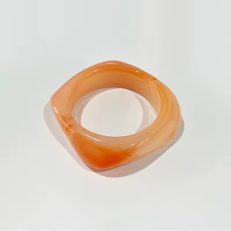 Happy Acrylic bangle