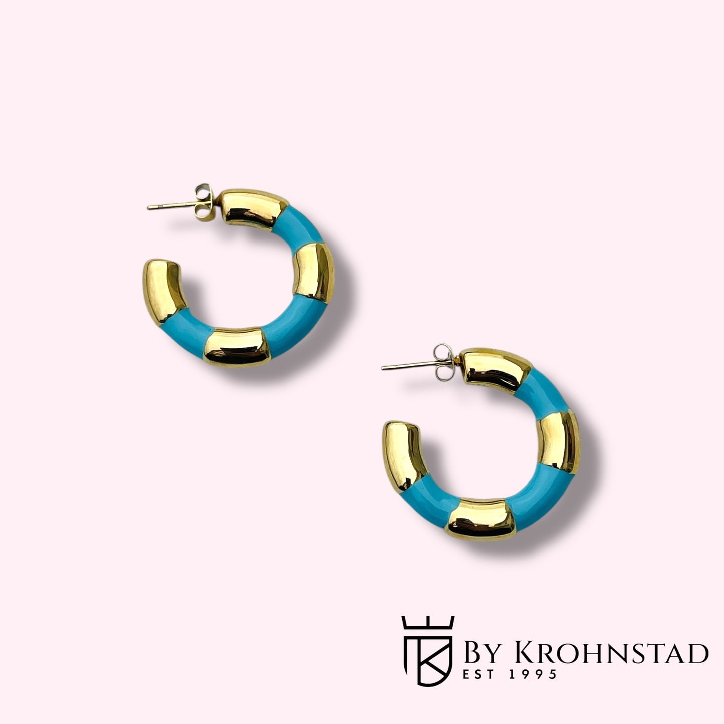 Golden blue hoop