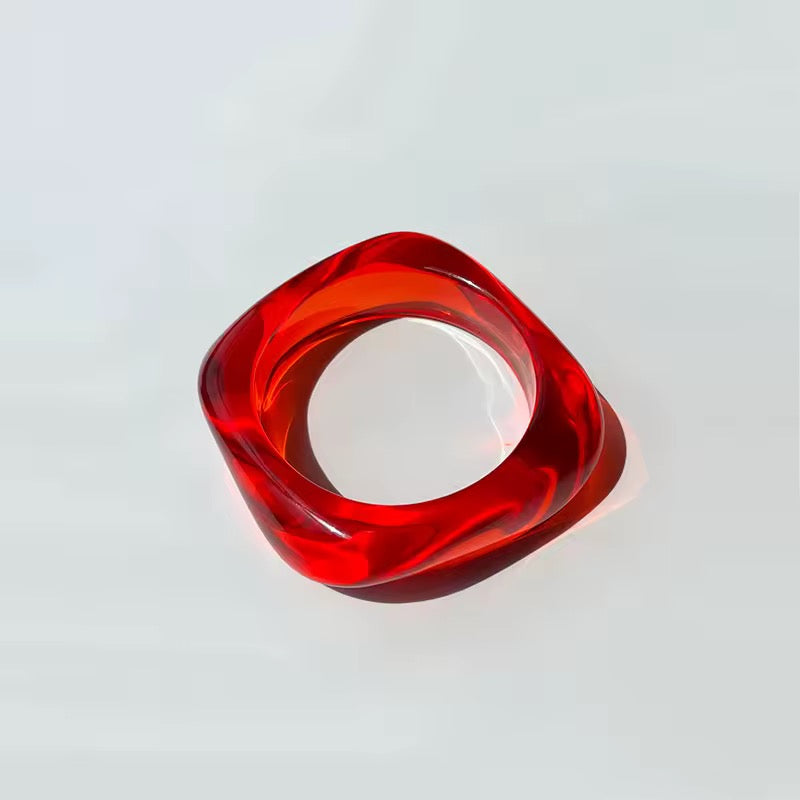 Happy Acrylic bangle