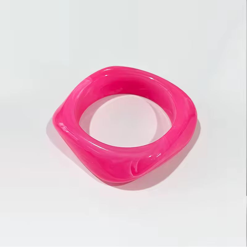 Happy Acrylic bangle