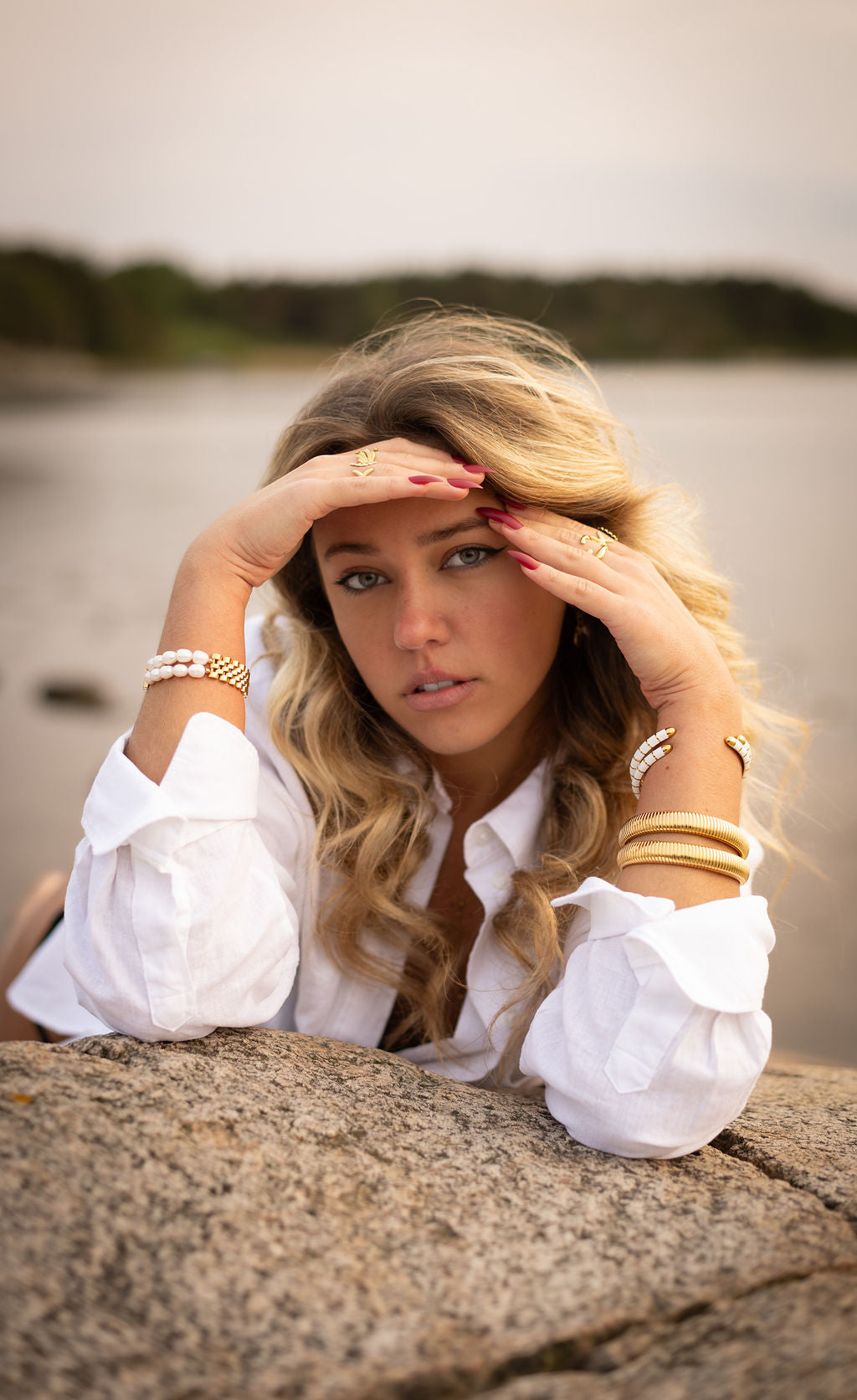 Pearl chain bracelet