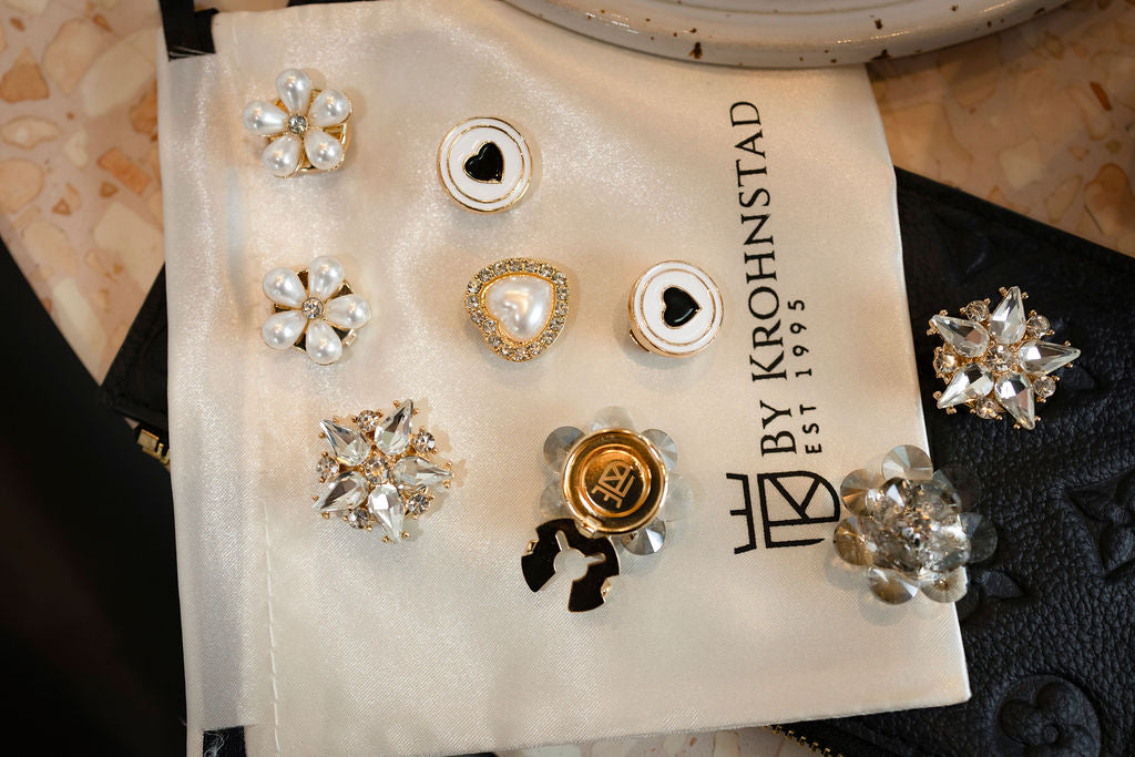 Pearl Heart Button Covers