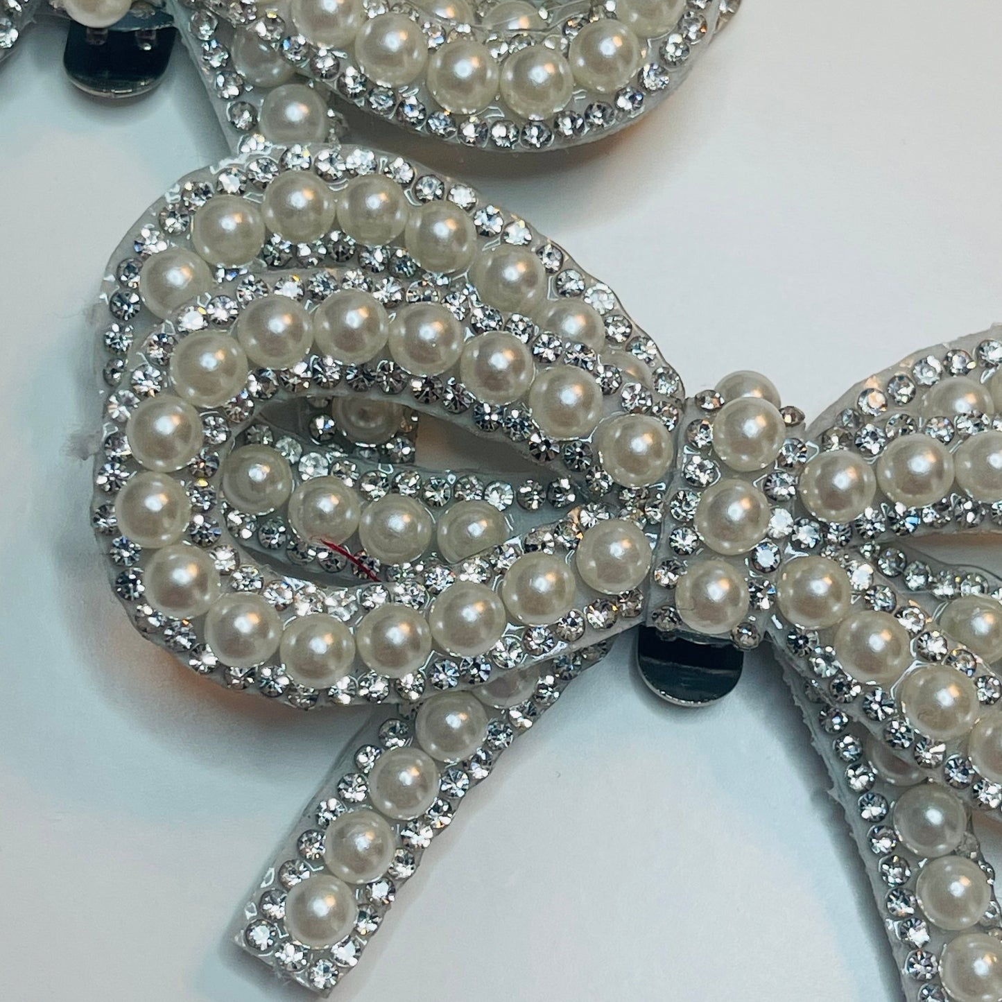 Pearl & Strass Bow Shoe Clip