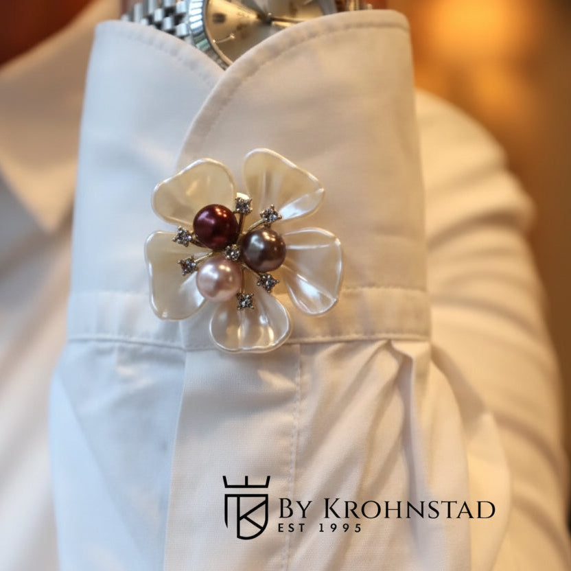 Pearl Blossom Button Covers