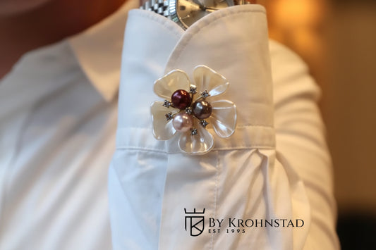 Pearl Blossom Button Covers