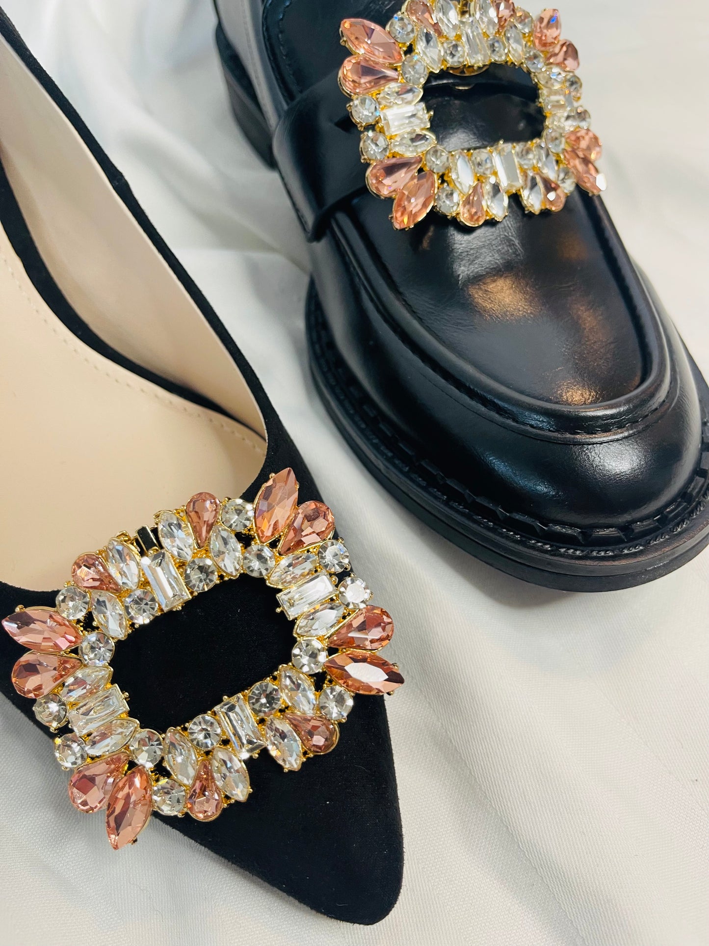 Champagne Square Shoe Clip
