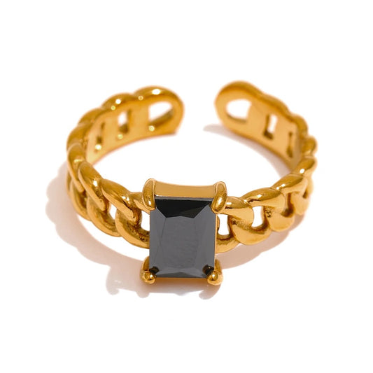 The Erika ring black