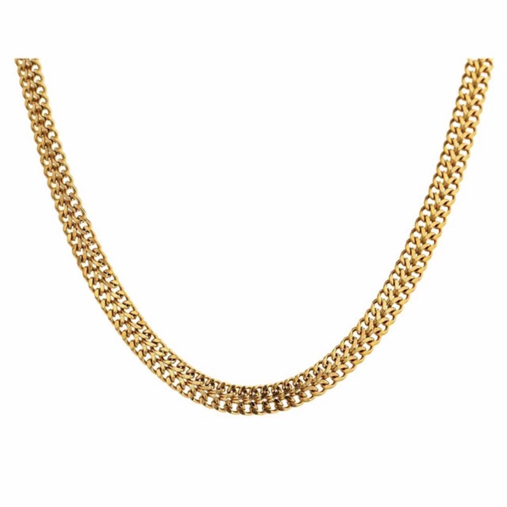 Double chain necklace