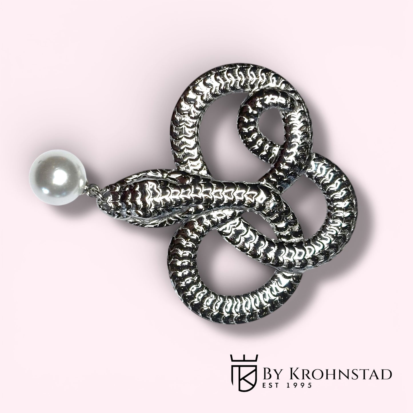 Silver Cobra brooch