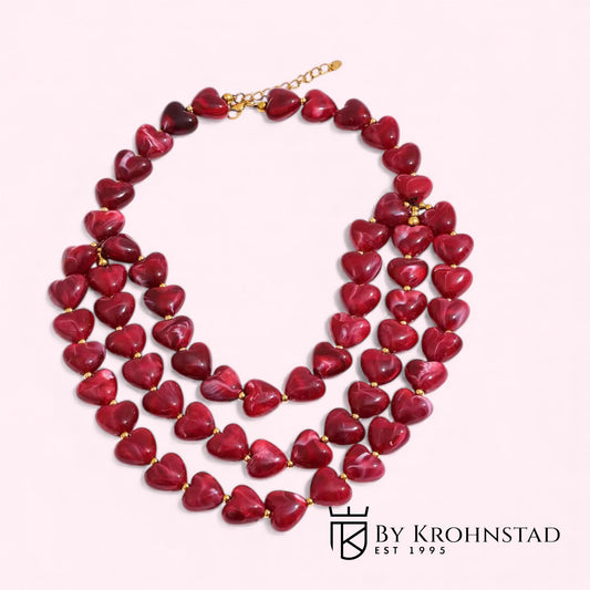 Amore necklace -red