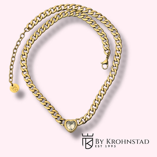 Sparkle heart necklace