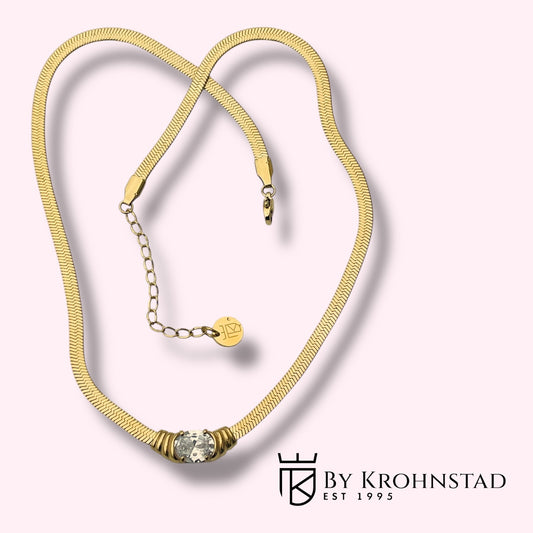Snake chain eye white