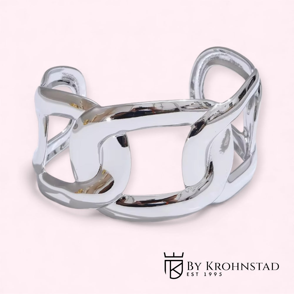 Big chain cuff silver
