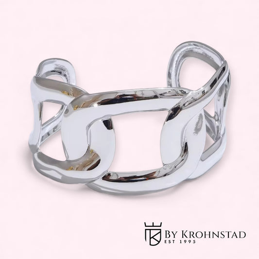 Big chain cuff silver