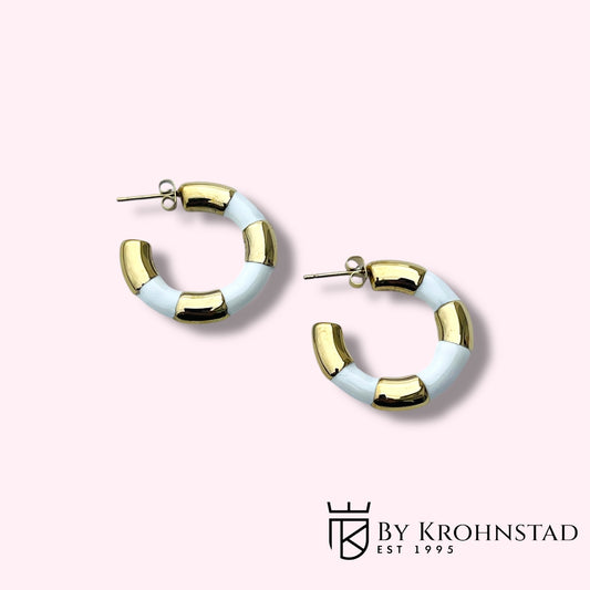 Golden white hoop
