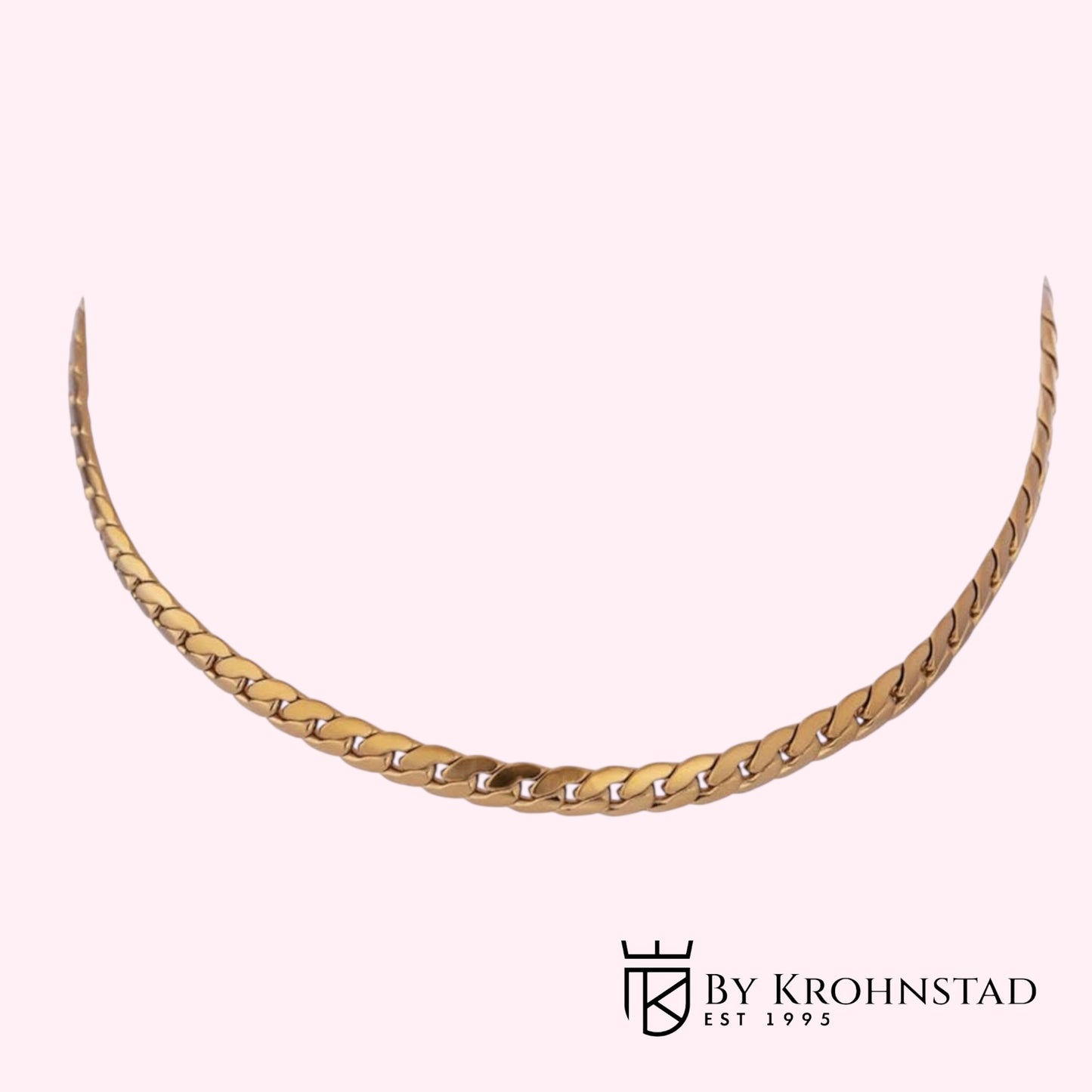 Simple gold cuban chain