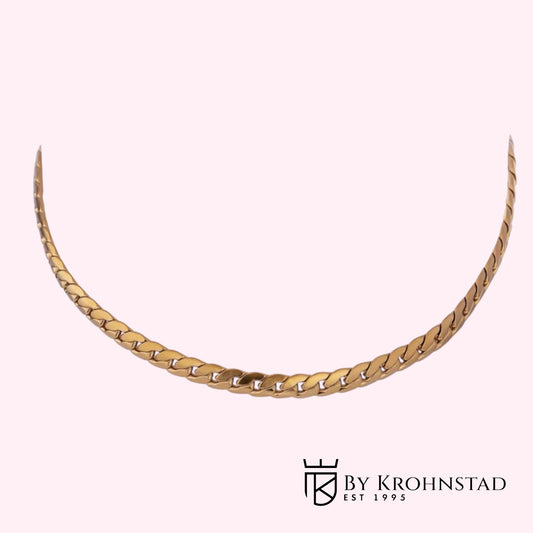 Simple gold cuban chain