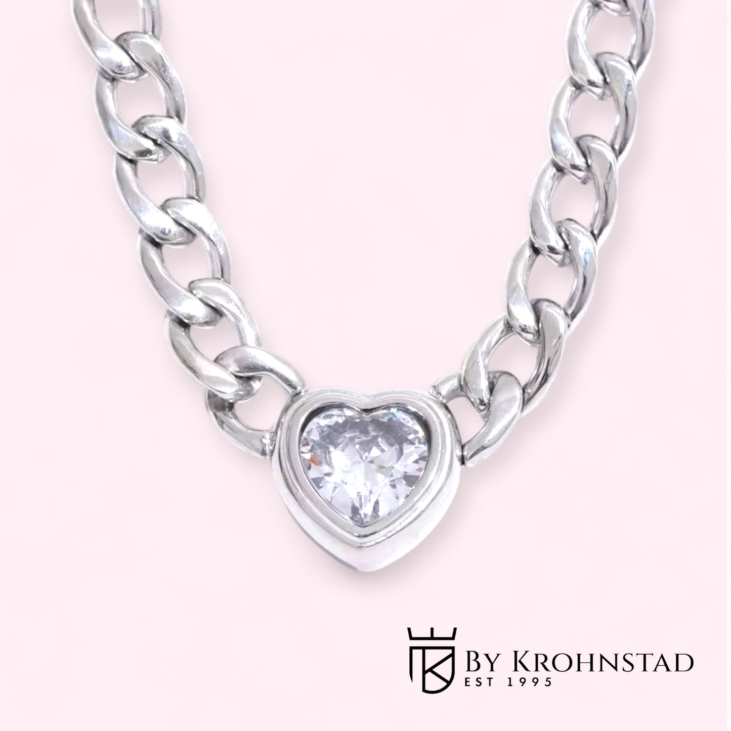 Sparkle heart necklace