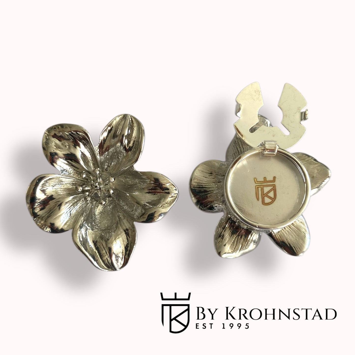 Silver Bloom Button covers