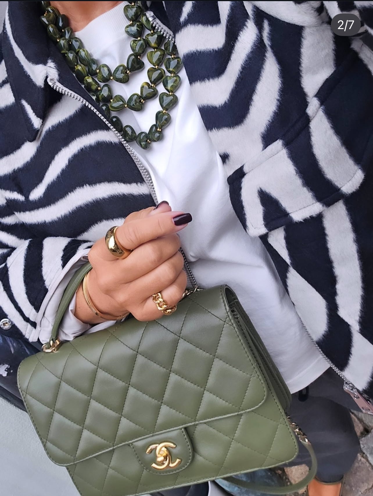 Amore necklace - green