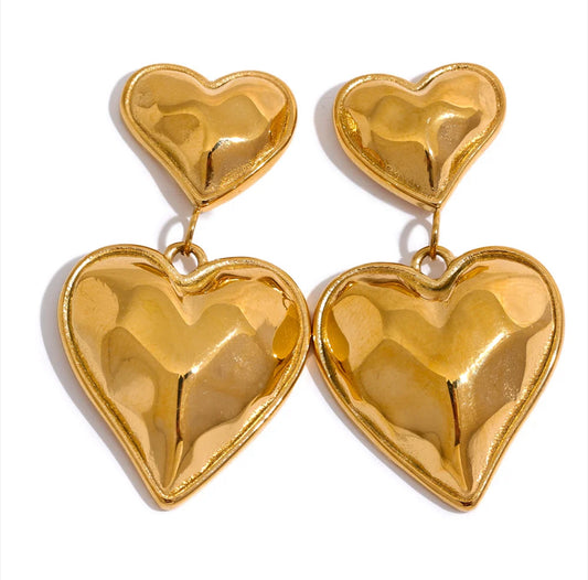 Amalfi heart earrings