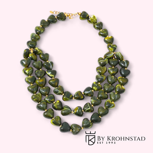 Amore necklace - green