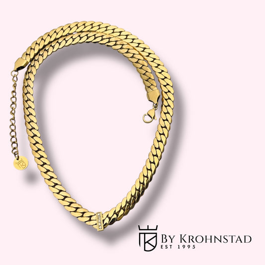 Cuban V- chain necklace