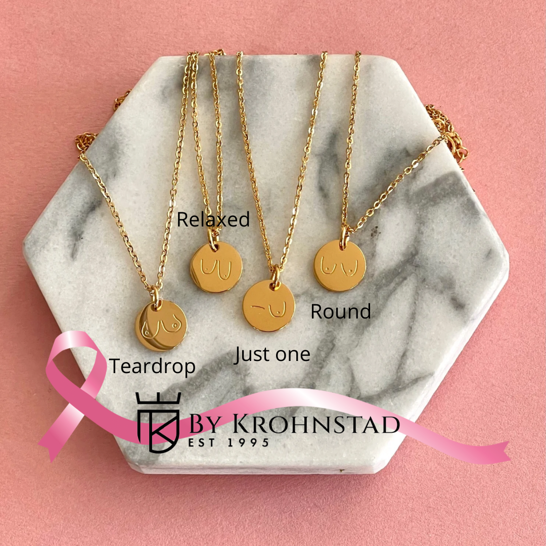 Breast cancer awareness necklace