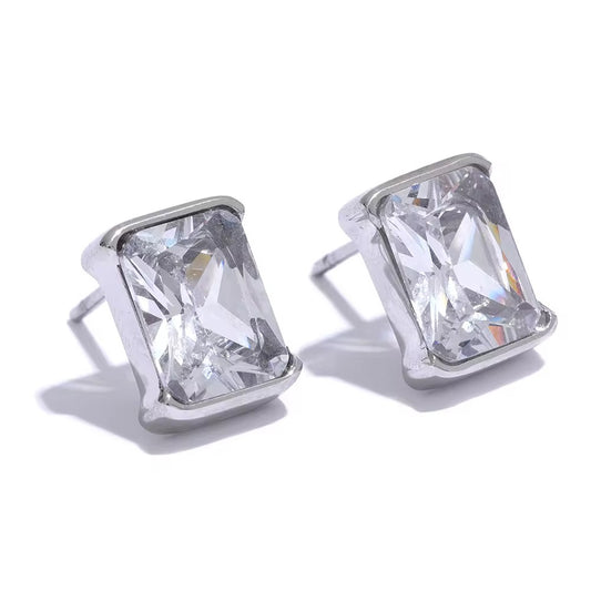 Square stud earring