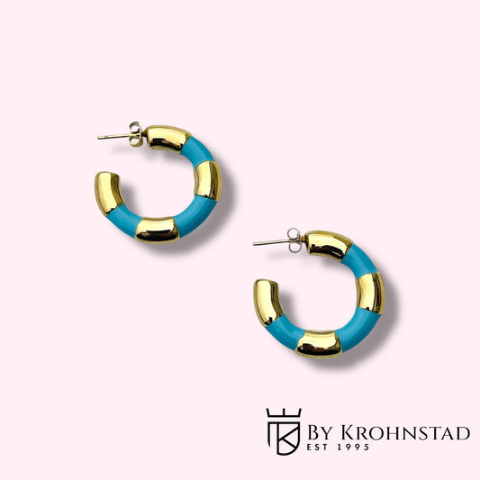 Golden blue hoop