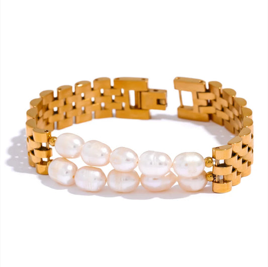 Pearl chain bracelet