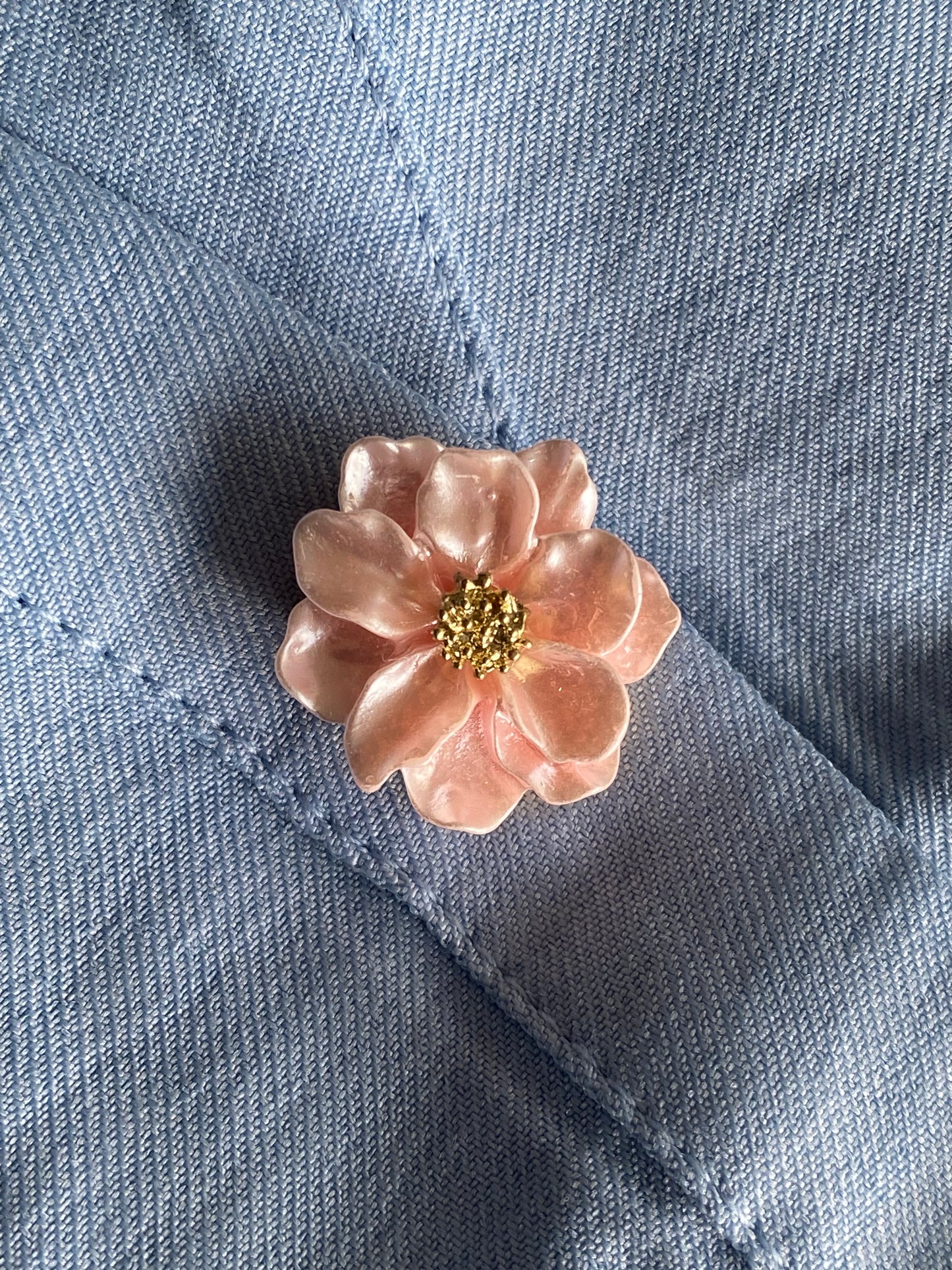 Pink flower Button Covers
