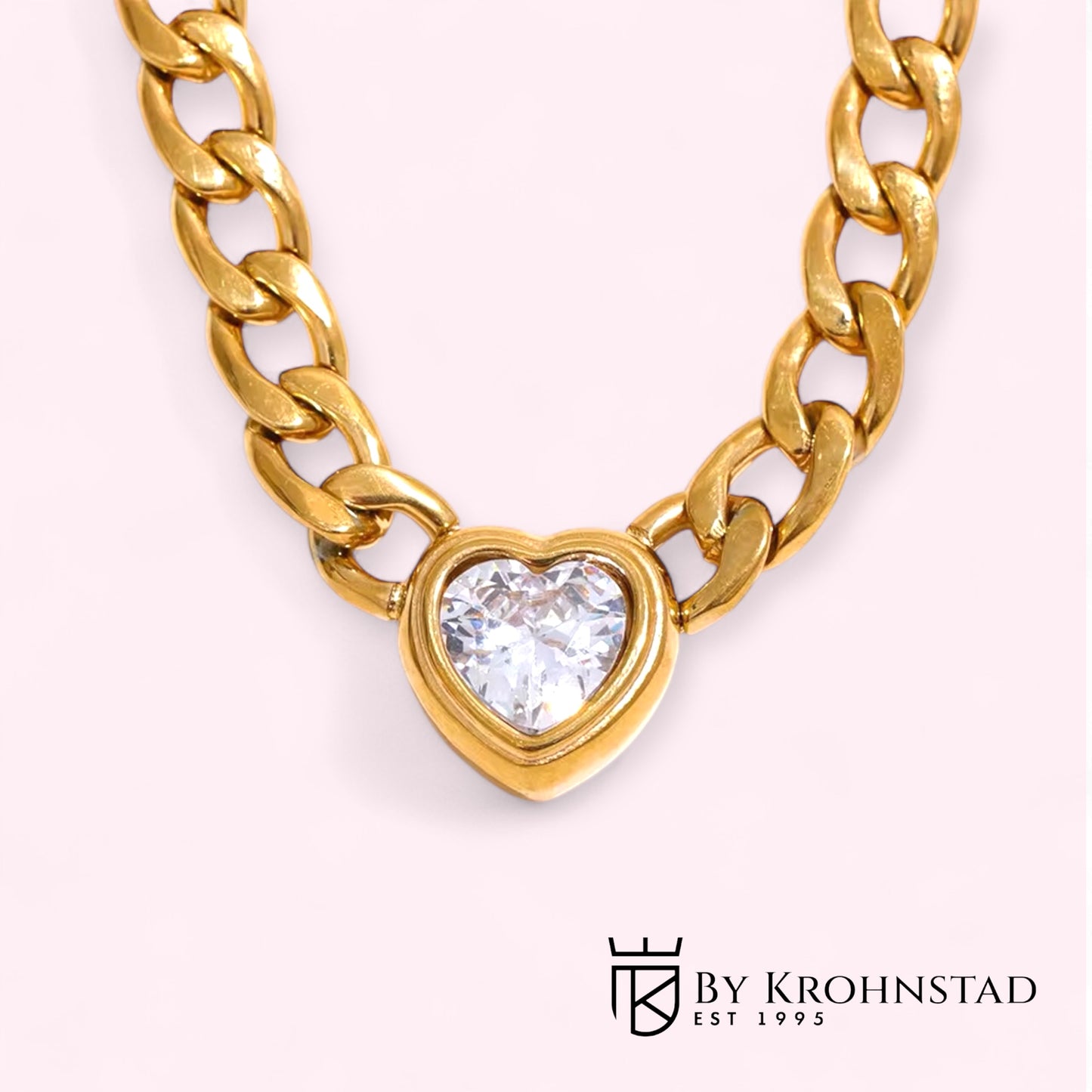 Sparkle heart necklace