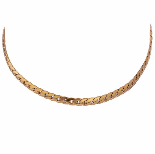 Simple gold cuban chain