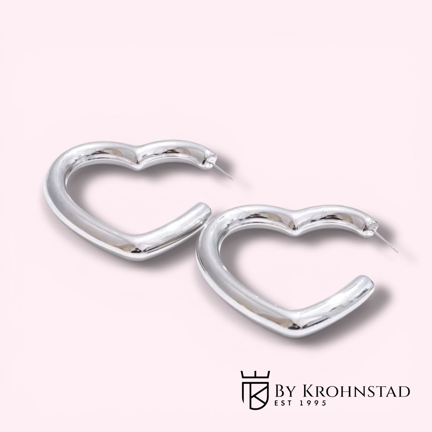 Heart creol earring silver