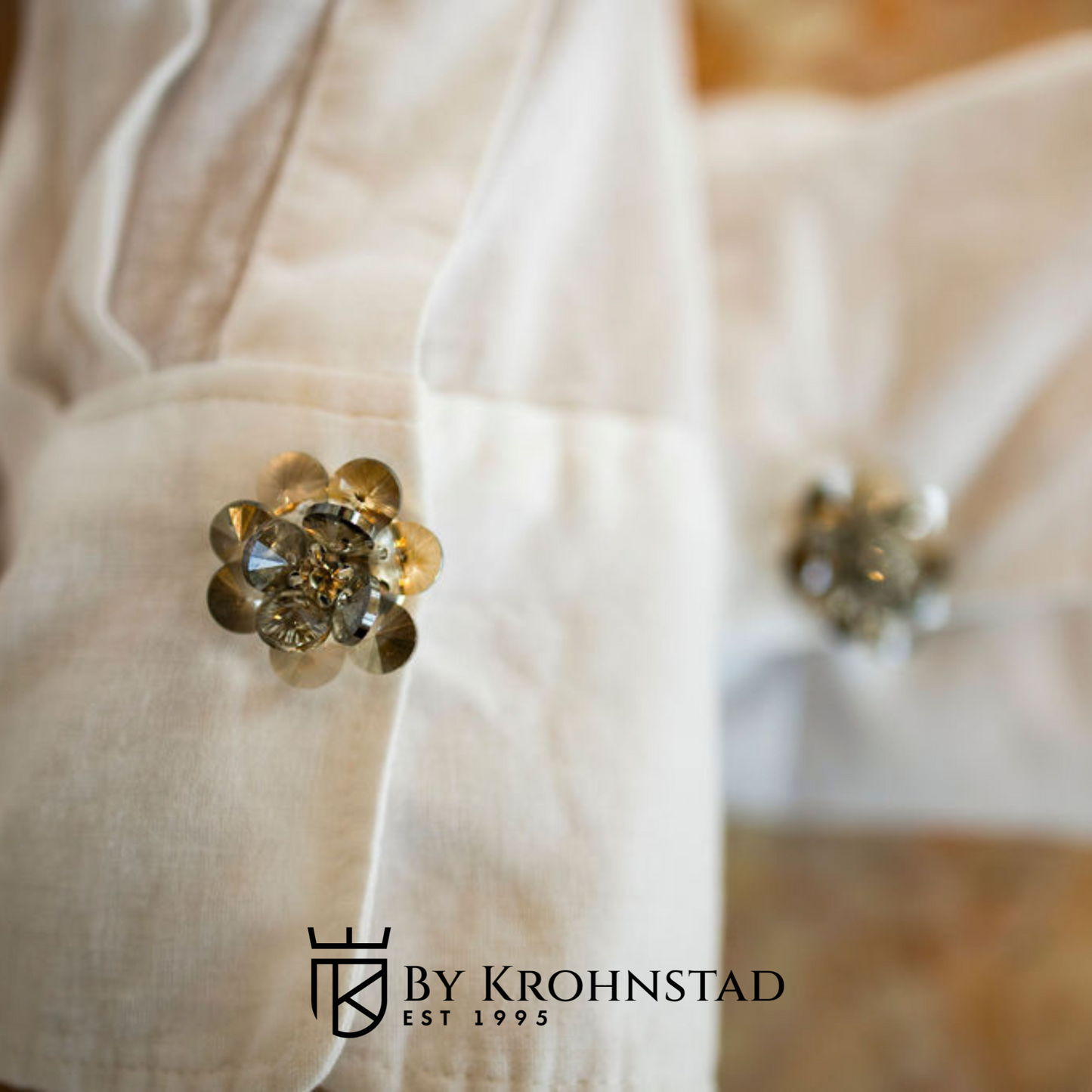 Grey Petal Button Covers