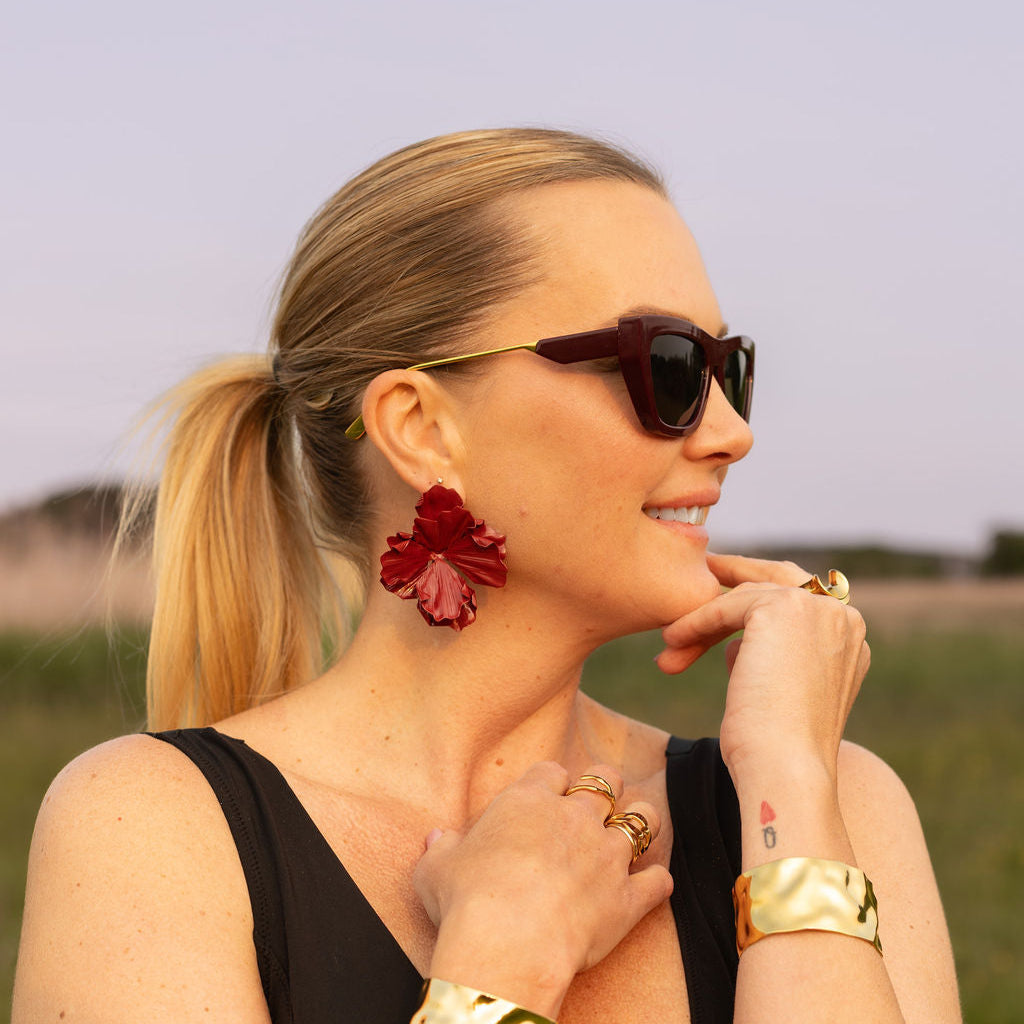 Blush Flora earrings