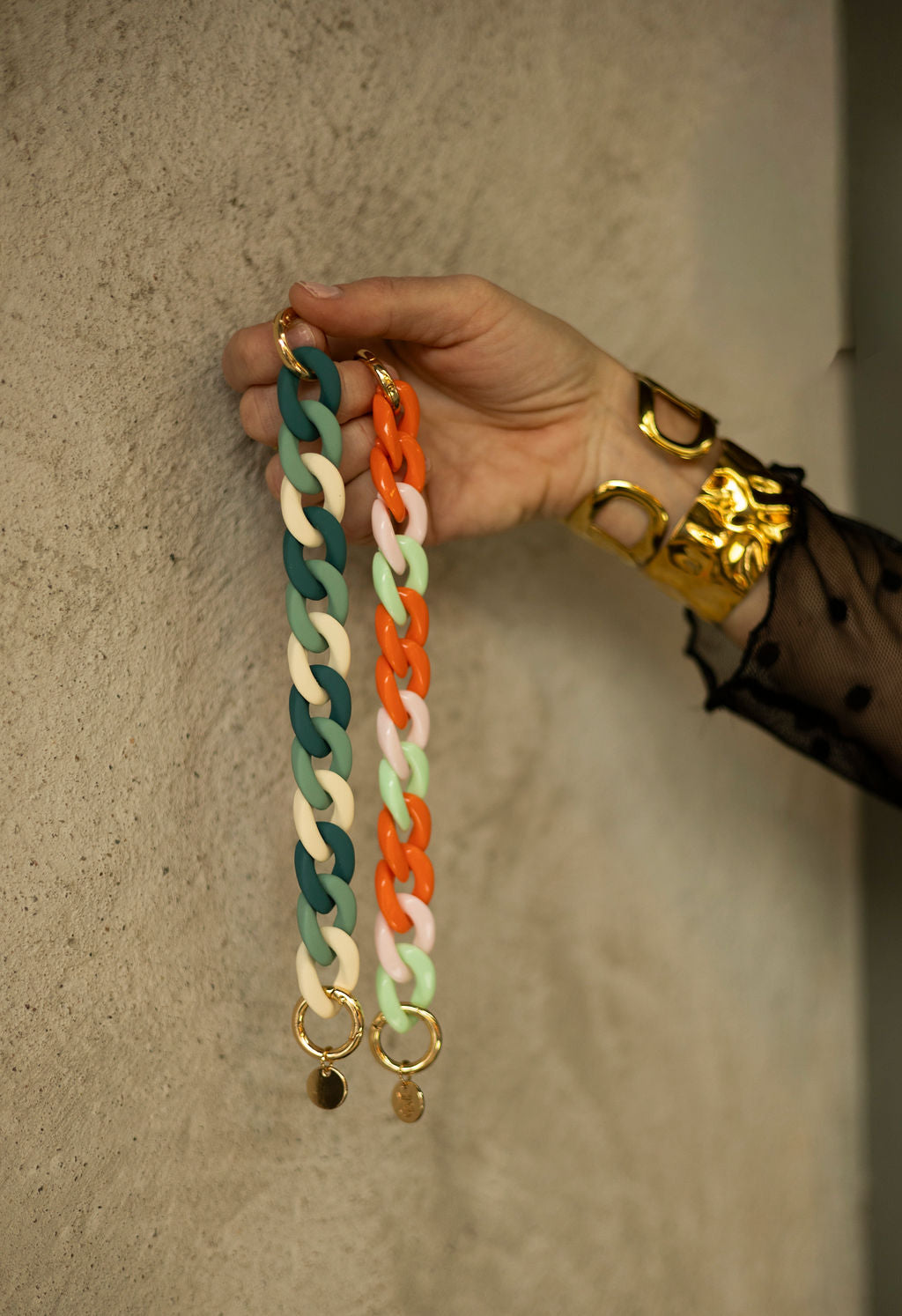 Acrylic chain Peach